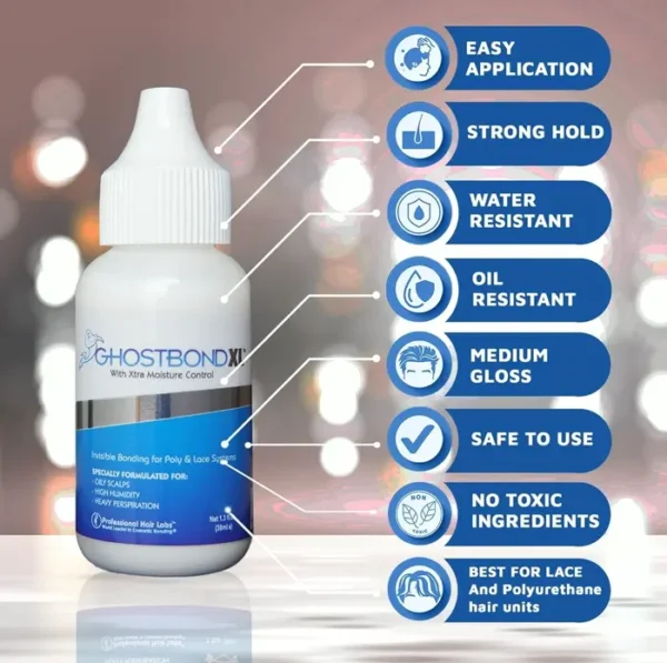 GHOSTBOND XL Glue 1.3oz - Firm Hold for Toupees