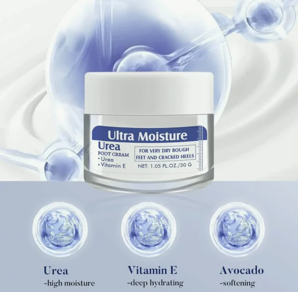 Urea-Based Feet Moisturizer for Rough Feet, Elbows - 1.05 oz