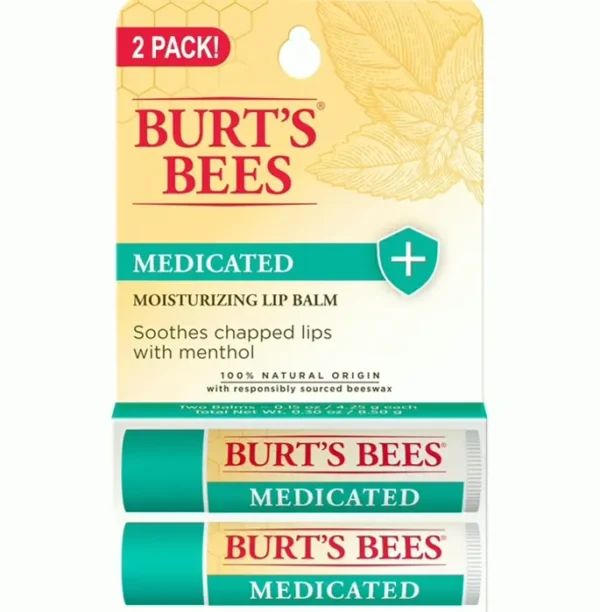 Healing Lip Care with Eucalyptus Oil and Mentholation, 2-Pack, 0.15 oz