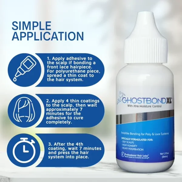GHOSTBOND XL Glue 1.3oz - Firm Hold for Toupees