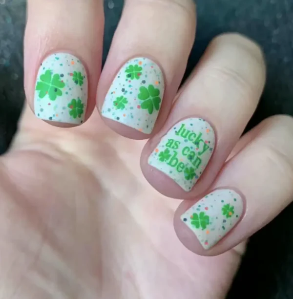 24 Set St. Patrick's Day Glue-On Nails for Women