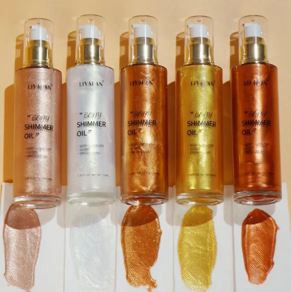 Shimmer Body Oil Skin Highlighter Makeup Glow