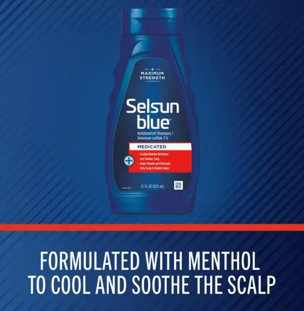 Selsun Blue Medicated Anti-Dandruff Shampoo with Menthol