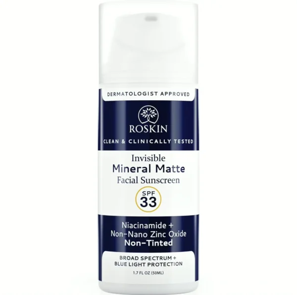 Roskin's Clear Mineral Sunblock for Skin with SPF33