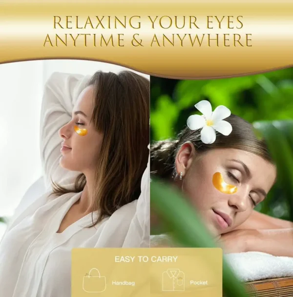 24K Under-Eye Patch, Anti-Aging Pads, Dark Circles, 14 Pairs