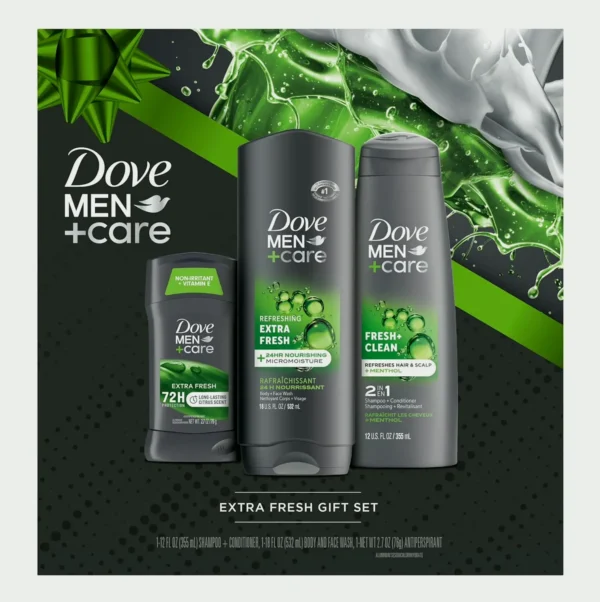 Dove Care Present Set - Shampoo & Moisturizer 2-in-1, Face Wash