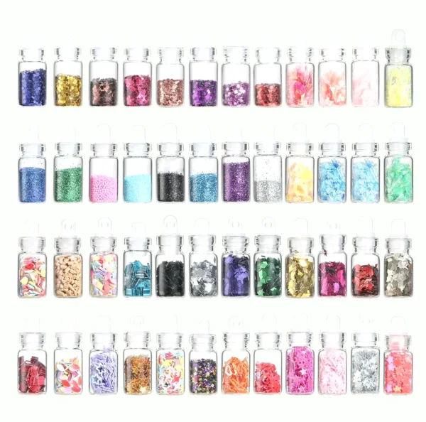 Oneleaf 48-Pot Nail Art Set for Professional Styling