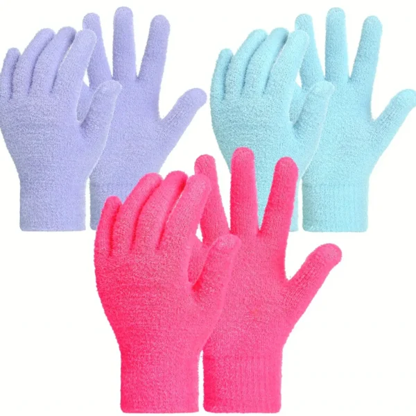 Trio of Moisturizing Spa Gloves for Dry Hands