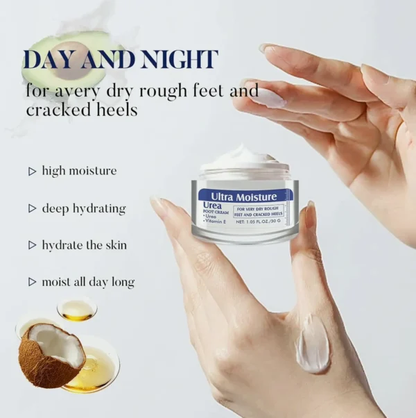 Urea-Based Feet Moisturizer for Rough Feet, Elbows - 1.05 oz