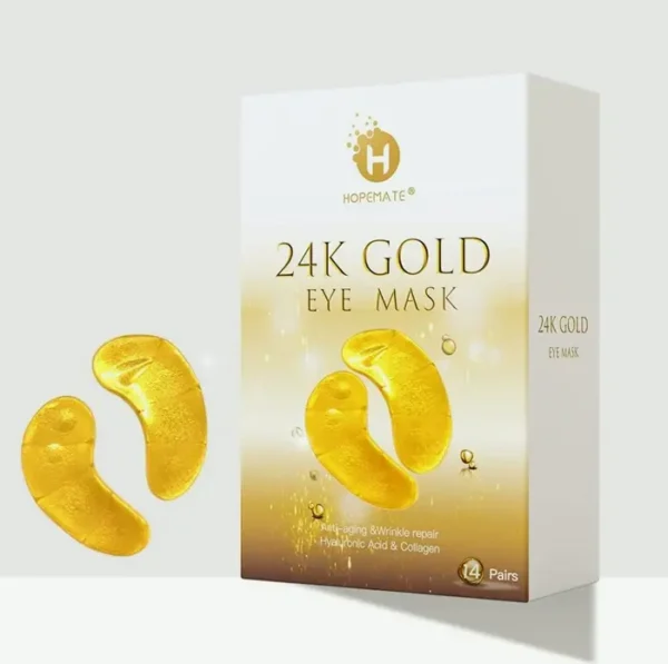 24K Under-Eye Patch, Anti-Aging Pads, Dark Circles, 14 Pairs