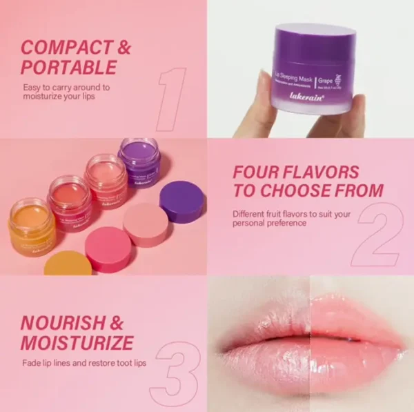 Overnight Lip Mask, Nourish & Soften Pack Fruit