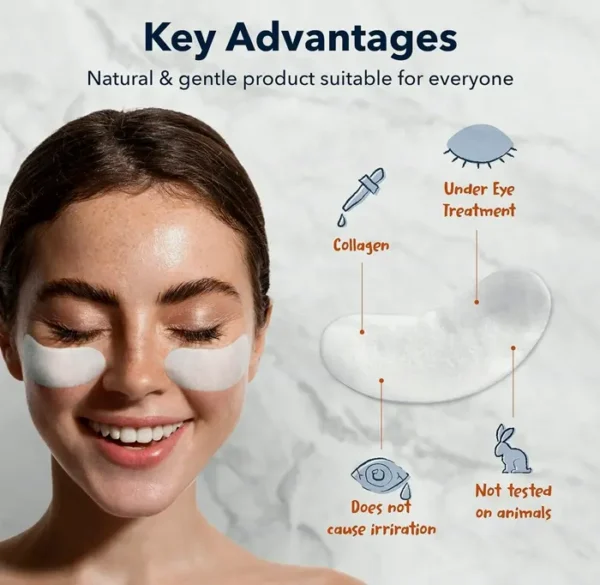 Pure-Derm Anti-Aging Eye Pads - 30 Sheets Pack