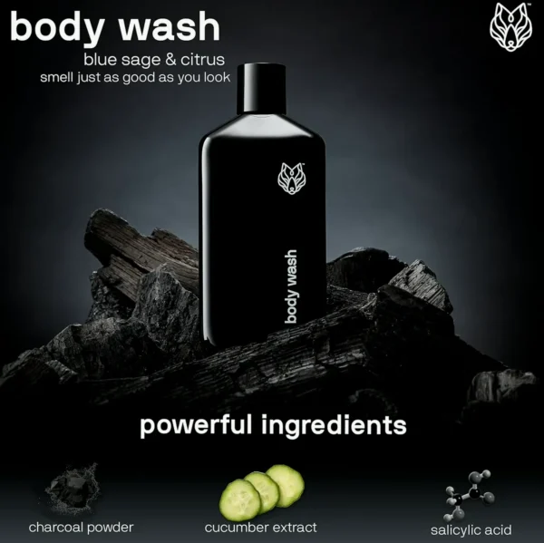 Black Wolf Carbon Dust Body Wash Guys - 10 Fl Oz