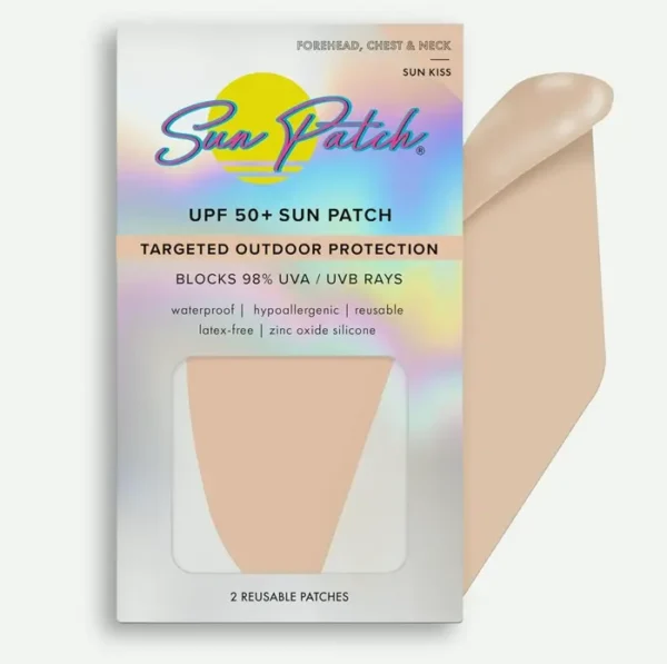 Reusable and Durable Silicone-based Sun Protection Strips for Forehead and Neck