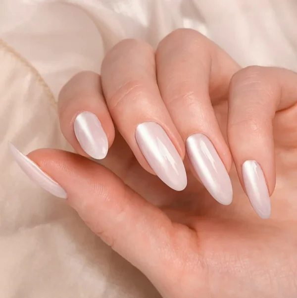 Silver Chrome Manicure Powder - Aurora Effect