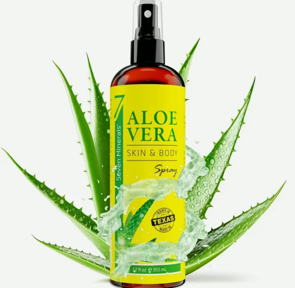 Natural Aloe Vera Spray for Skin & Locks - 12 fl ounces