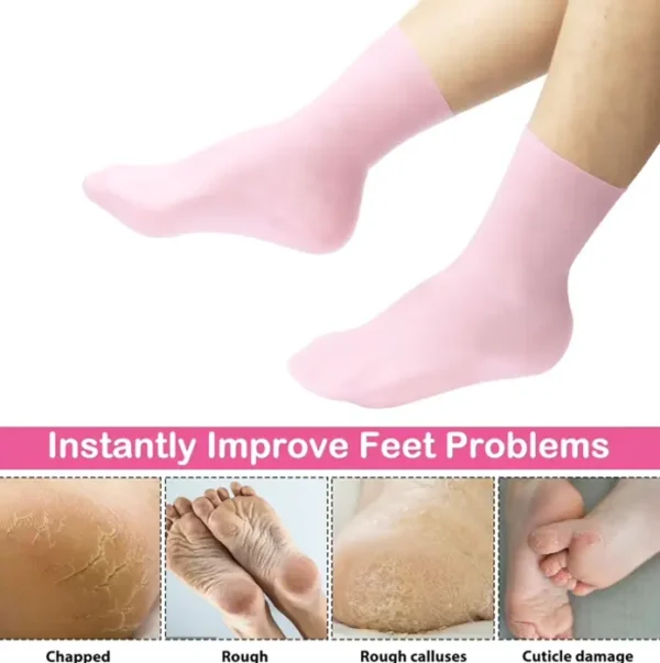 Hydrating Booties & Handwear Kit with Silicone Aloe Pink