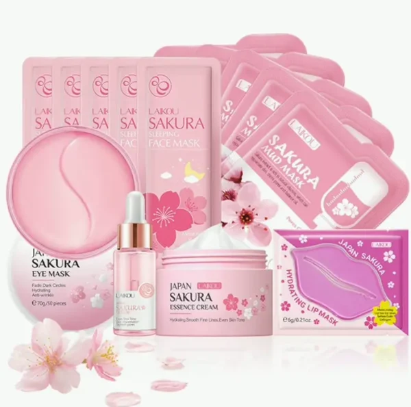 Face Skin Care Sets - Cherry Blossom Gift Set for Teenagers