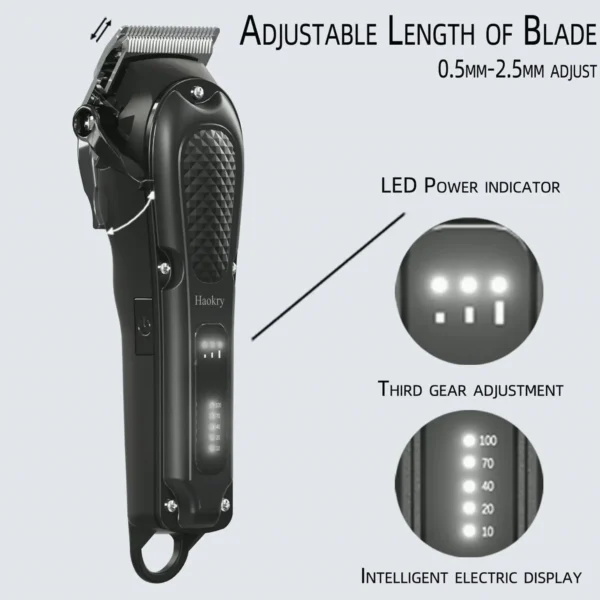 Professional Mens Hair Clippers - Cordless & Corded Cutters for Grooming & Beard Trimmer