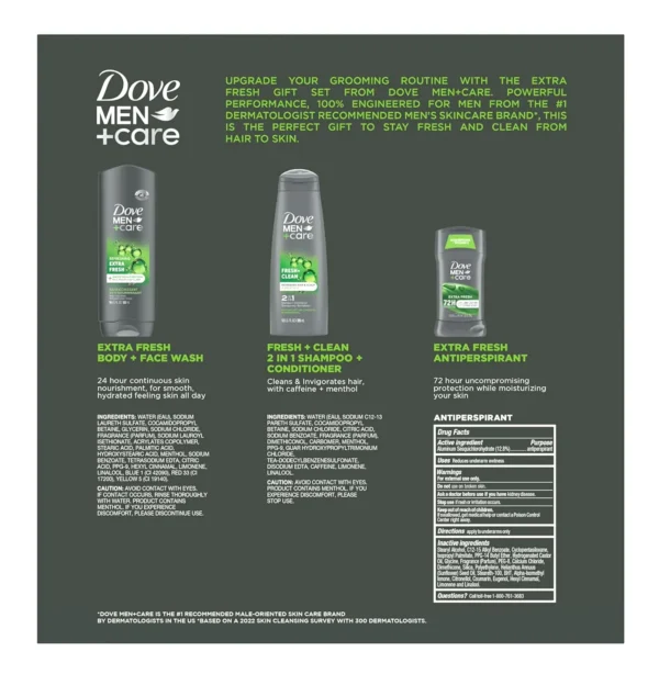 Dove Care Present Set - Shampoo & Moisturizer 2-in-1, Face Wash