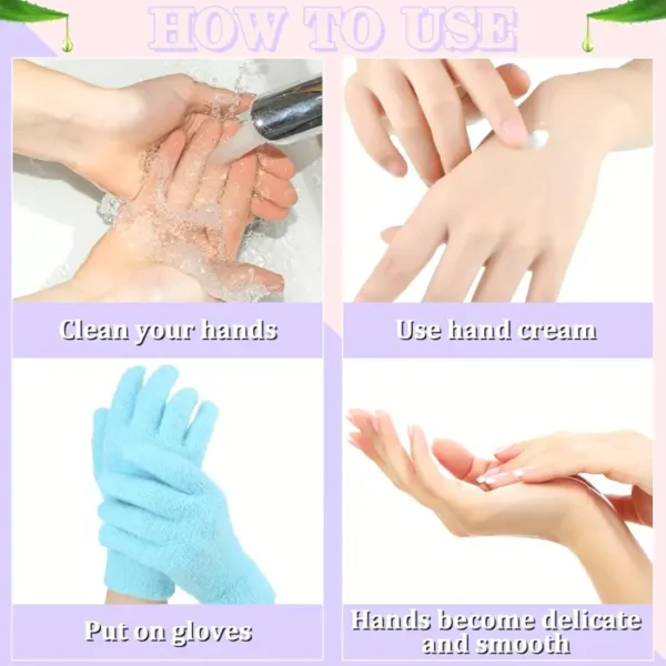 Trio of Moisturizing Spa Gloves for Dry Hands