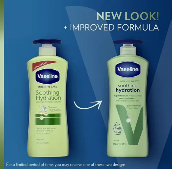 Vaseline's Intensive Care Moisturizing Lotion with Aloe (20.3 fl oz, Pack of 3)