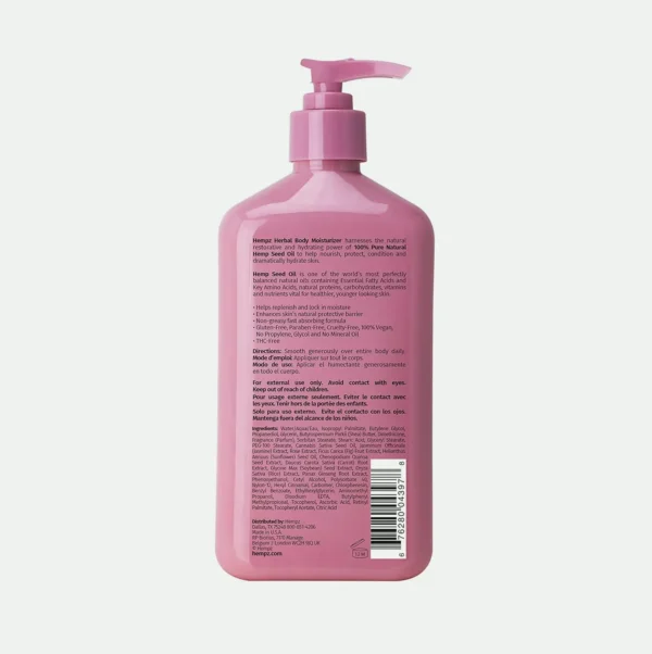 Hemp Jasmine Herbal Lotion, 17 Fl. oz.