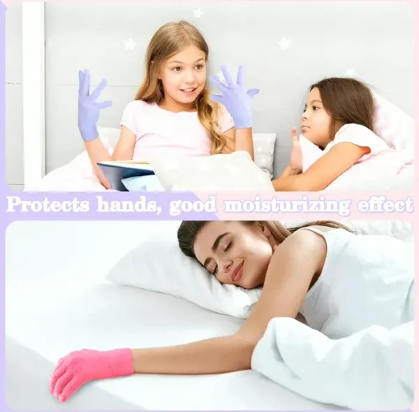 Trio of Moisturizing Spa Gloves for Dry Hands