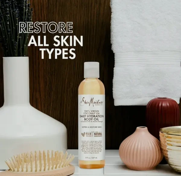 Daily Hydration Body Oil with Virgin Coconut Oil - 8 oz