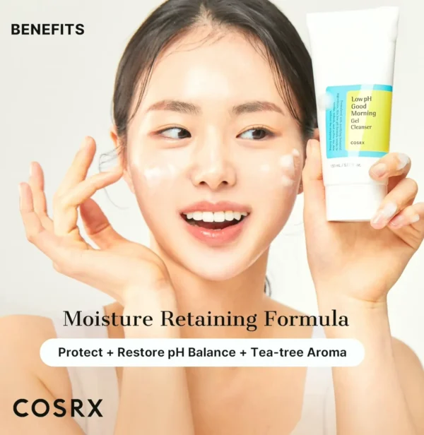 COSRX's Low pH Morning Gel Cleanser with Tea-Tree Oil 150ml