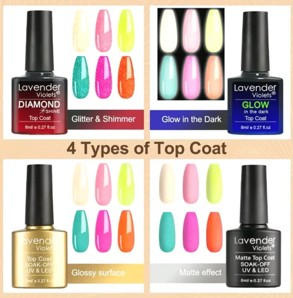 Lavender 42-Piece Nail Polish Kit
