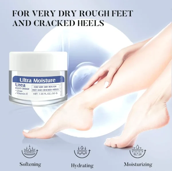Urea-Based Feet Moisturizer for Rough Feet, Elbows - 1.05 oz